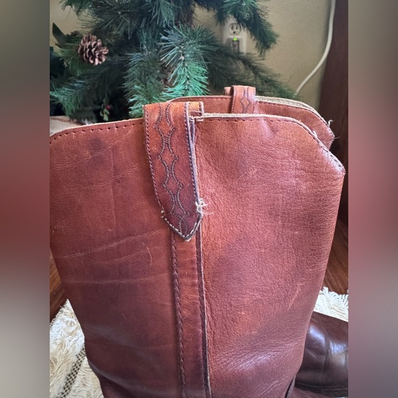 Vintage Frye Campus Boots Made in USA Distressed Leather Womens 7.5 - Picture 3 of 14